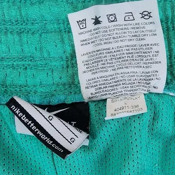 Lot 2 Pairs Nike Shorts Women Large Green Maroon Mesh Athletic Running Gym - Picture 9 of 14